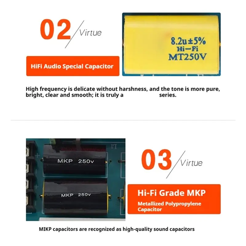 

A13E-High Power Audio Crossover Filter 3 Way 350W Professional Speaker Frequency Divider KTV Home Theater 3 Unit Hi-Fi B