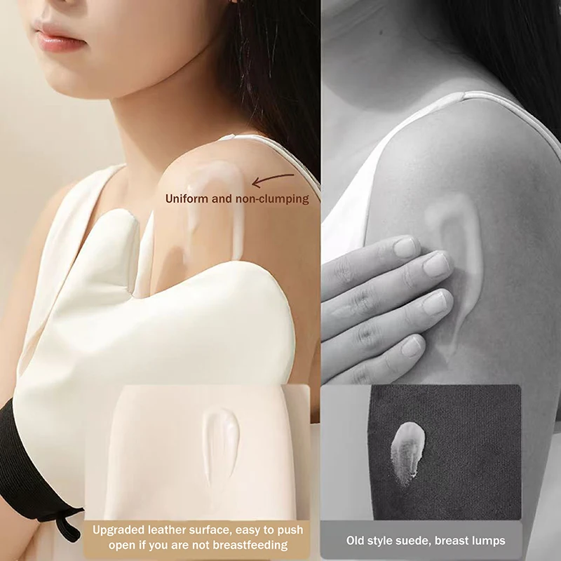 سطح جلدي لوشن الجسم موس قفاز مع الإبهام دباغة ذاتية على الوجهين يمنع لزجة الأيدي قضيب سريع الجفاف ميت