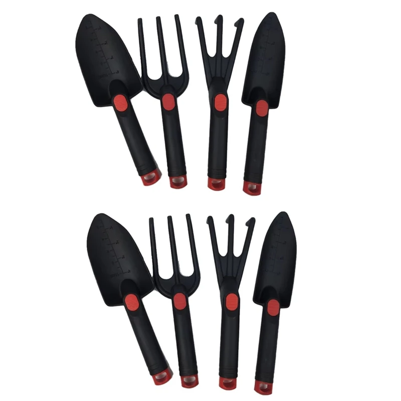 

HLZS-8 Piece Set Multifunctional Household Mini Potting Tools Wooden Handle Shovel Rake Shovel Bonsai Tools