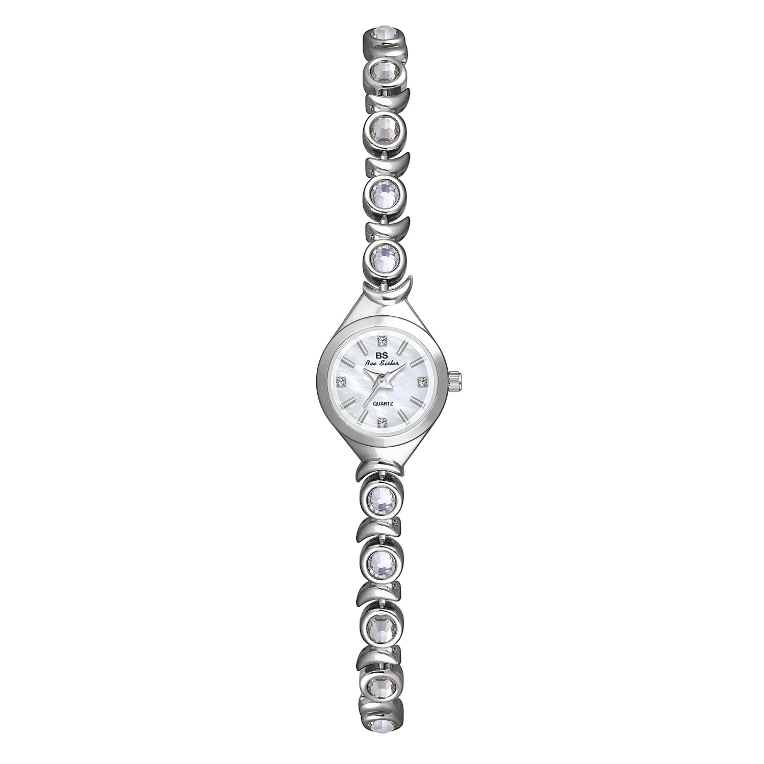 Marke Damen Luxus elegante Armbanduhr wasserdichte Edelstahl uhr für Damen Kleid Diamant Quarzuhren