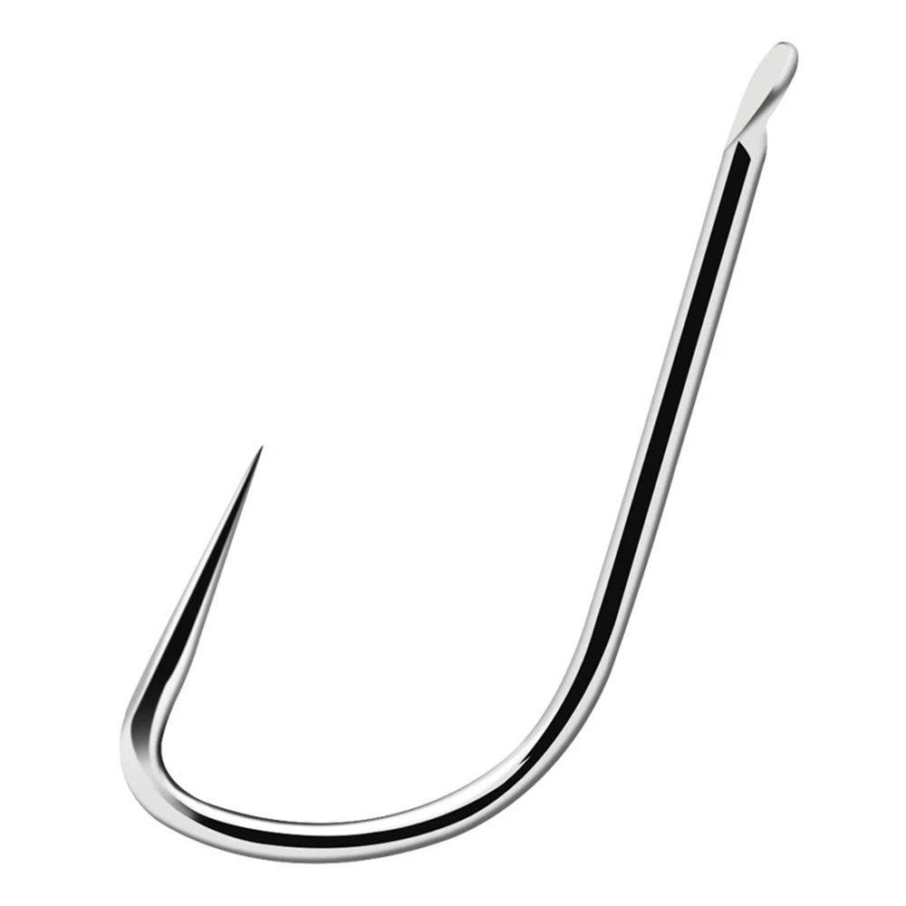 10pcs/lot Titanium Alloy Fishing Hooks 1#-12# Barbed Flatted Round Bent Hook Carp Fishing Accessories For Freshwater Seawater