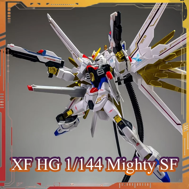 

XUANFENG HG Mighty Strike Freedom Action Figures ZGMF/A-262PD-P 1/144 Scale Assembly Model Kit Seed Freedom Anifigure Free Gift