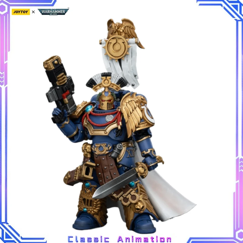 

【Оригинал】JOYTOY Warhammer 40K 1/18 Фигурки Ultramarines Legion Praetor с силовым мечом и моделью Volkite Serpenta