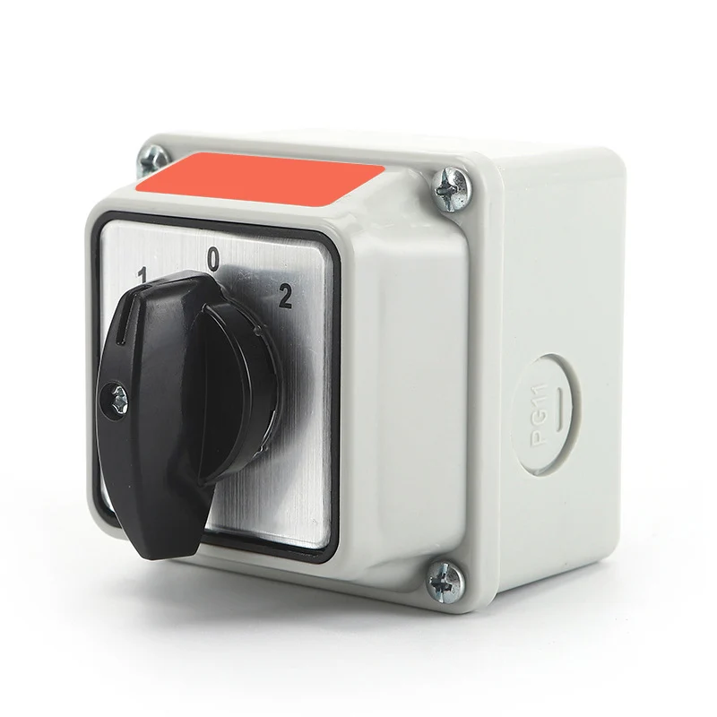 Waterproof Switch Changeover Switch Flame-Retardant Material 660V Insulation Voltage 20A Heating Current Switch
