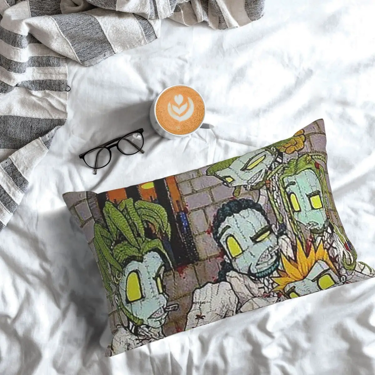 Korn Rock Band Logo Rectangle Pillowcase Cushion Cover Decor Bedroom Bed Home Comfort Throw Pillow