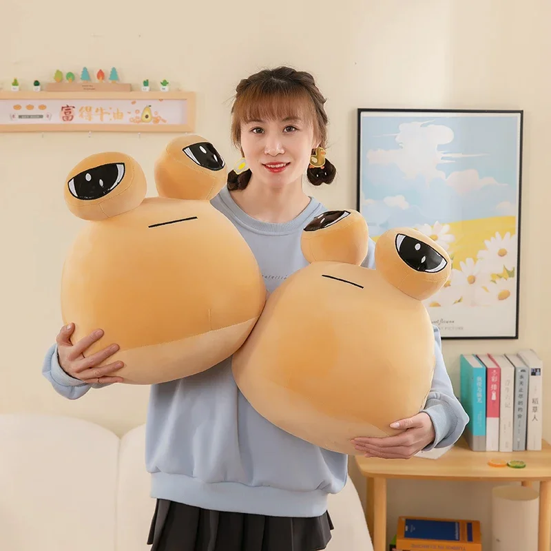 22/30/40/55cm My Pet Alien Pou Big Size Plush Toy Kawaii Alien Pet Dolls Cute Pou Stuffed Toys Soft Pillow Animal Gifts for Kids