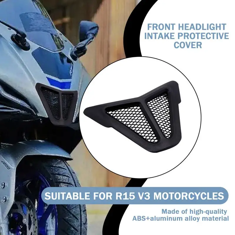 Motorcycle Forward Air Hole Protection Net Stylish Headlamp Protector Motorcycle Accessories Sleek Headlight Decoration Ensures