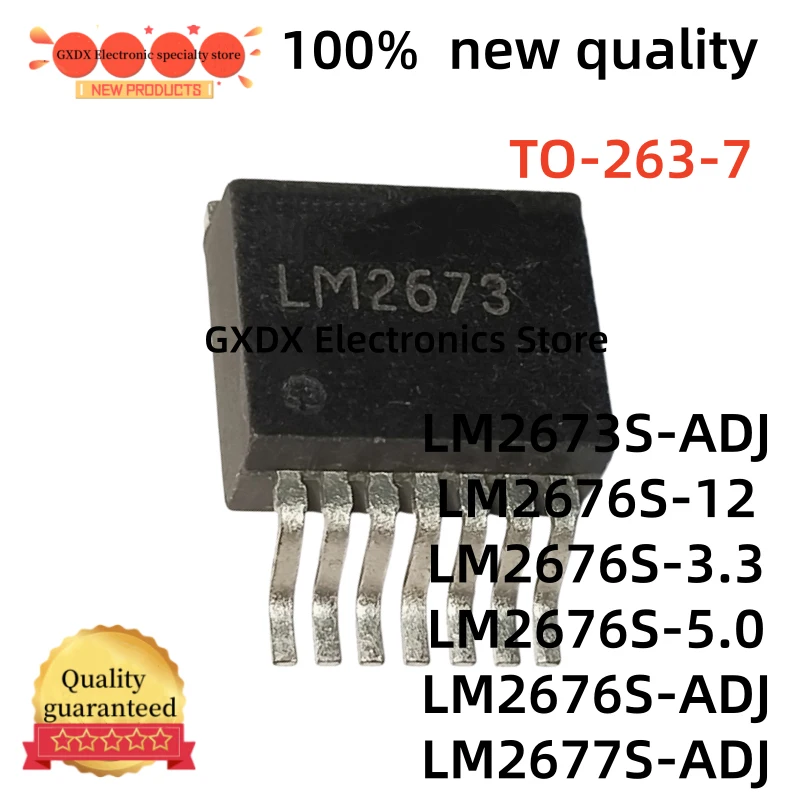 

5-10Uds 100% nuevo LM2673S-ADJ LM2673S LM2676S-ADJ LM2677S-ADJ LM2677S LM2676S-12 LM2676S-3.3 LM2676S-5.0 LM2676S TO-263-7