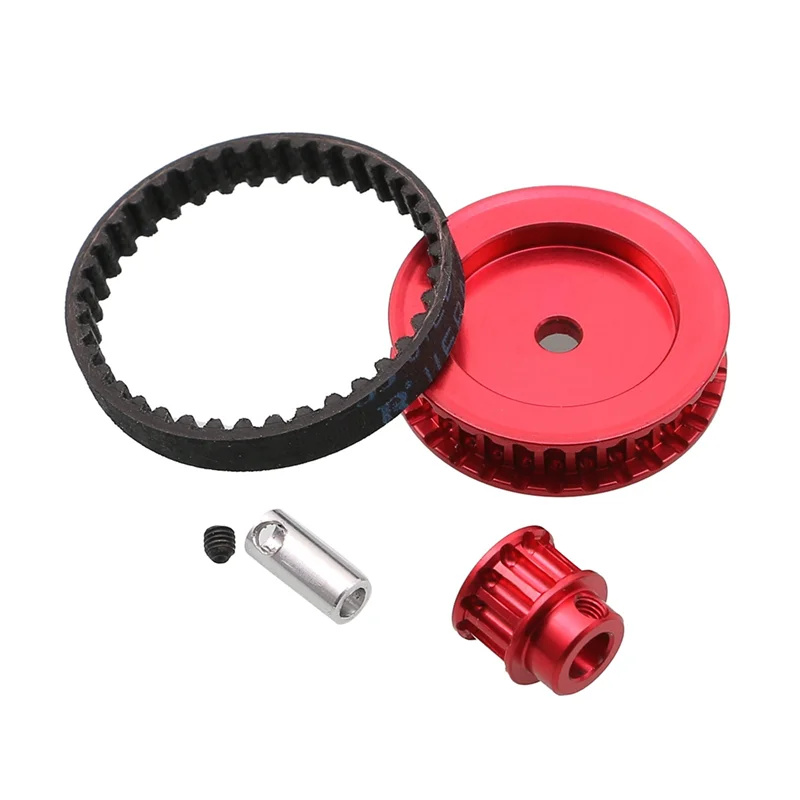 Belt Drive Transmission Gears System 12T 30T for Traxxas TRX4 TRX6 1/10 RC Crawler Car Upgrade DIY Parts,Black