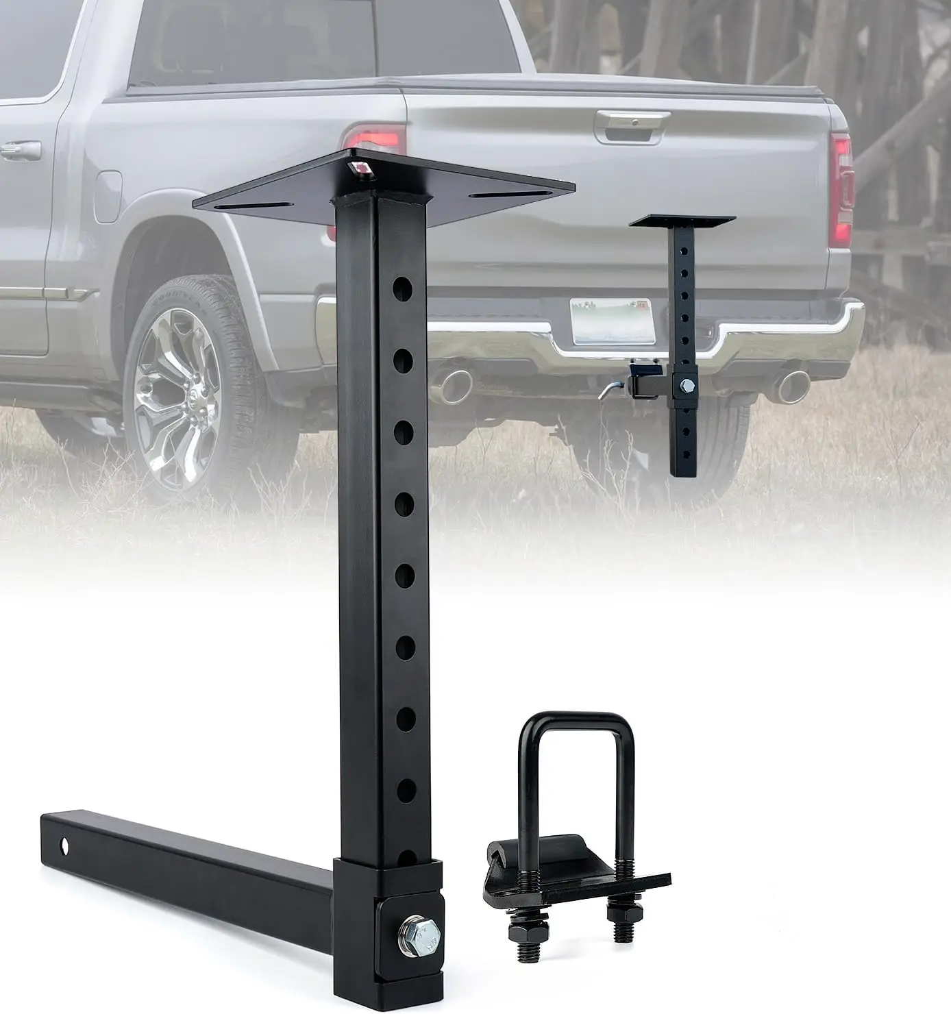 

Heavy-Duty Hitch Vise Plate, Adjustable Height Vise Holder for 2-Inch Receiver