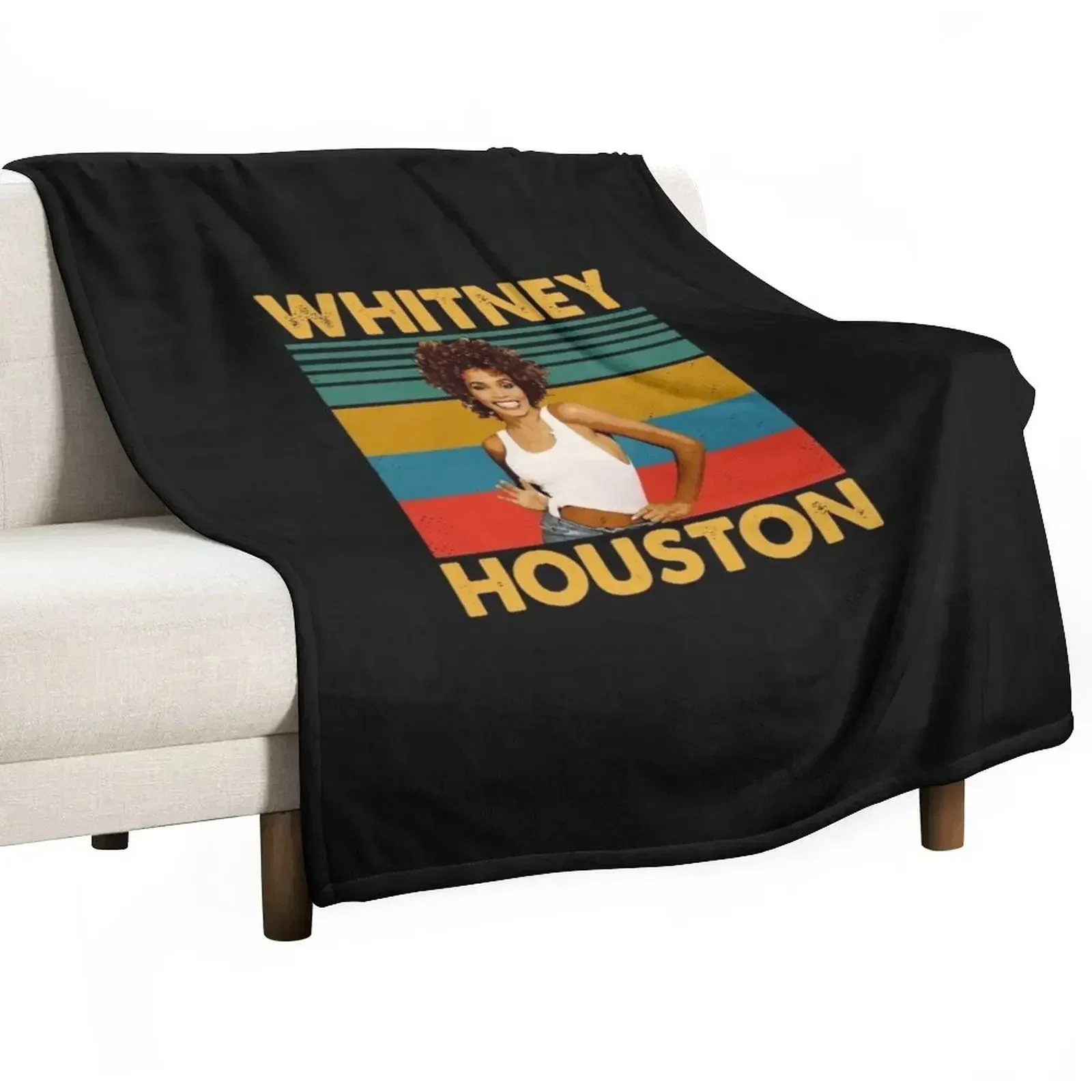 Vintage Gift Whitney Diva 80s Houston Essential Throw Blanket Thermals For Travel Thins Picnic Blankets