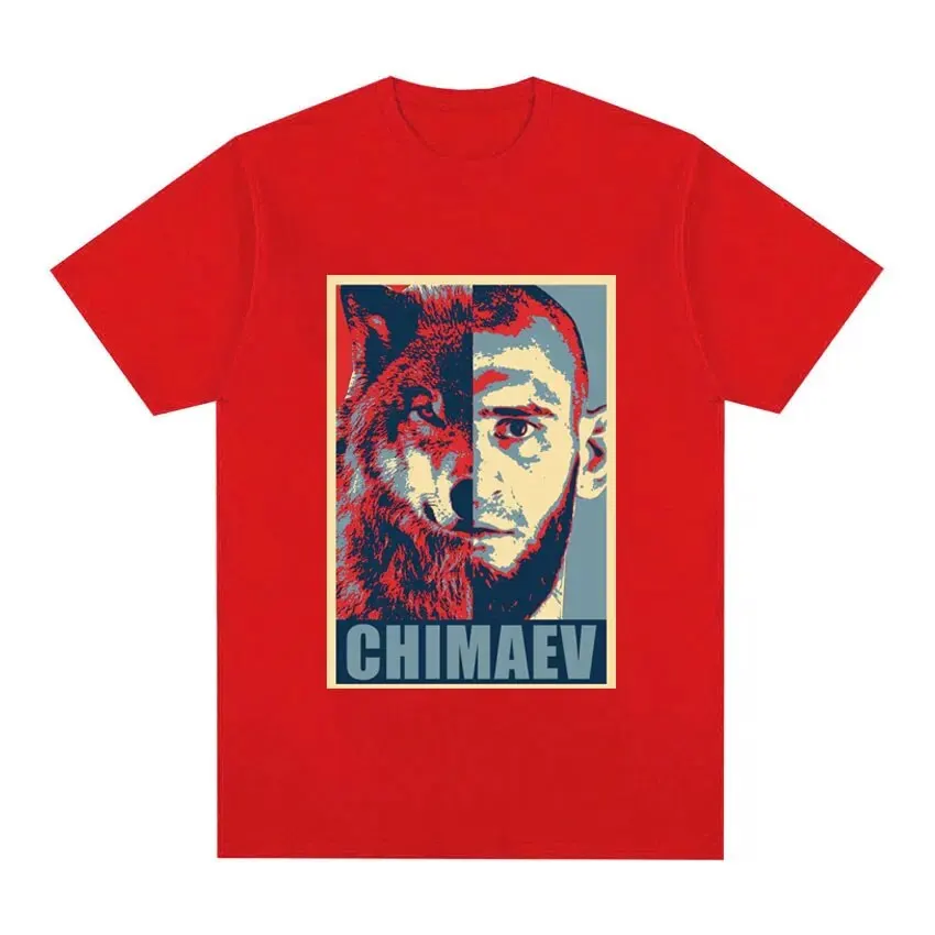 Hot Khamzat Chimaev Hope Graphic T Shirt Retro Gothic Classic T-shirt Men's Casual Summer Streetwear Short Cotton Sleeve T Shirt