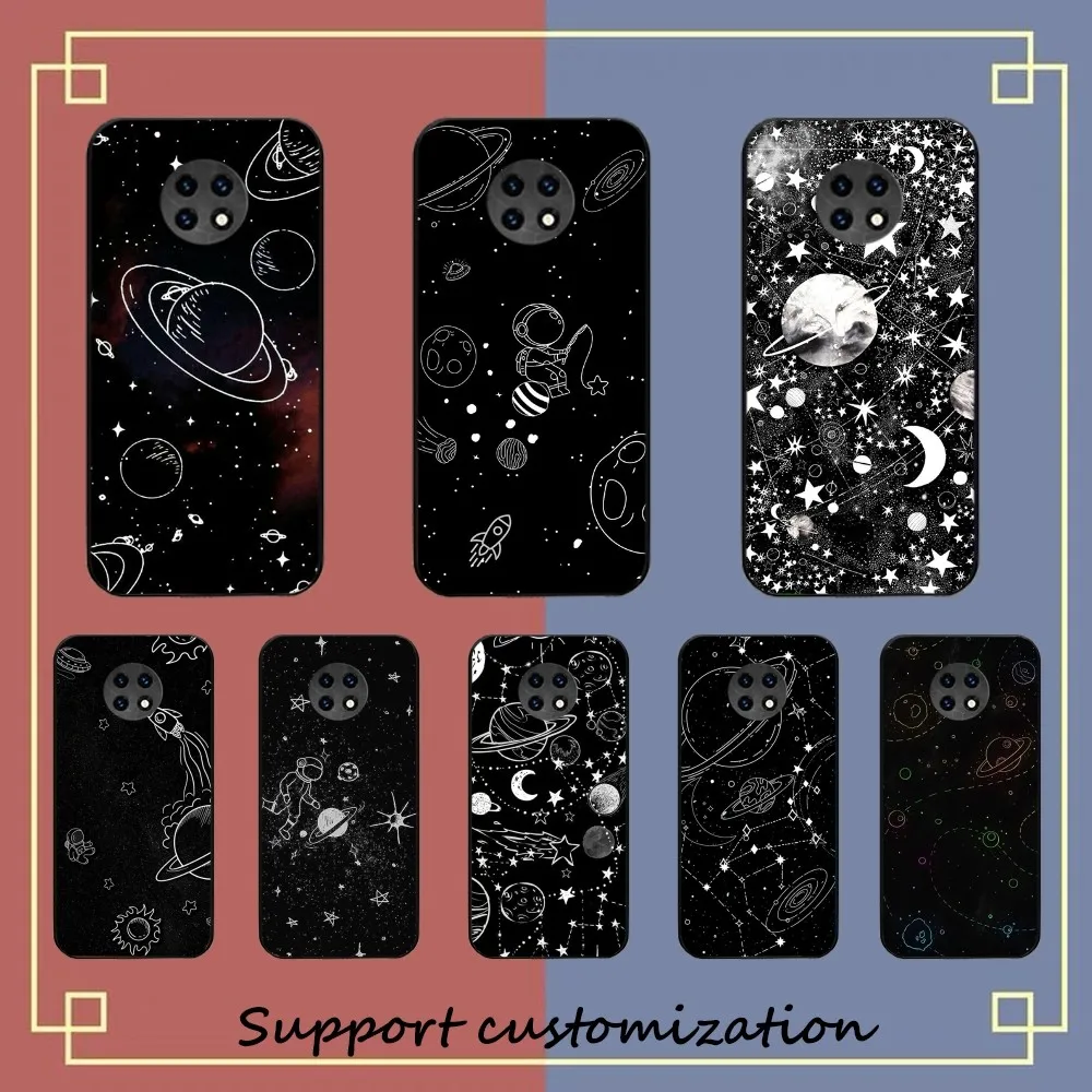 Sky Space Planet Moon Stars Phone Case For Redmi Note 4 X 5 A 6 7 8 T 9 9S 10 11 11S 11Epro Poco M3 Pro