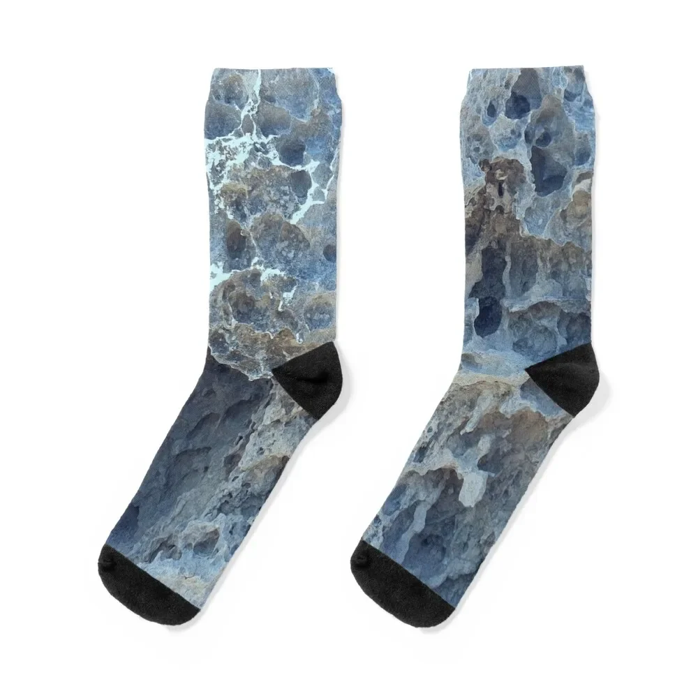 

Blue Rocks Socks hiphop heated retro Men Socks Women's