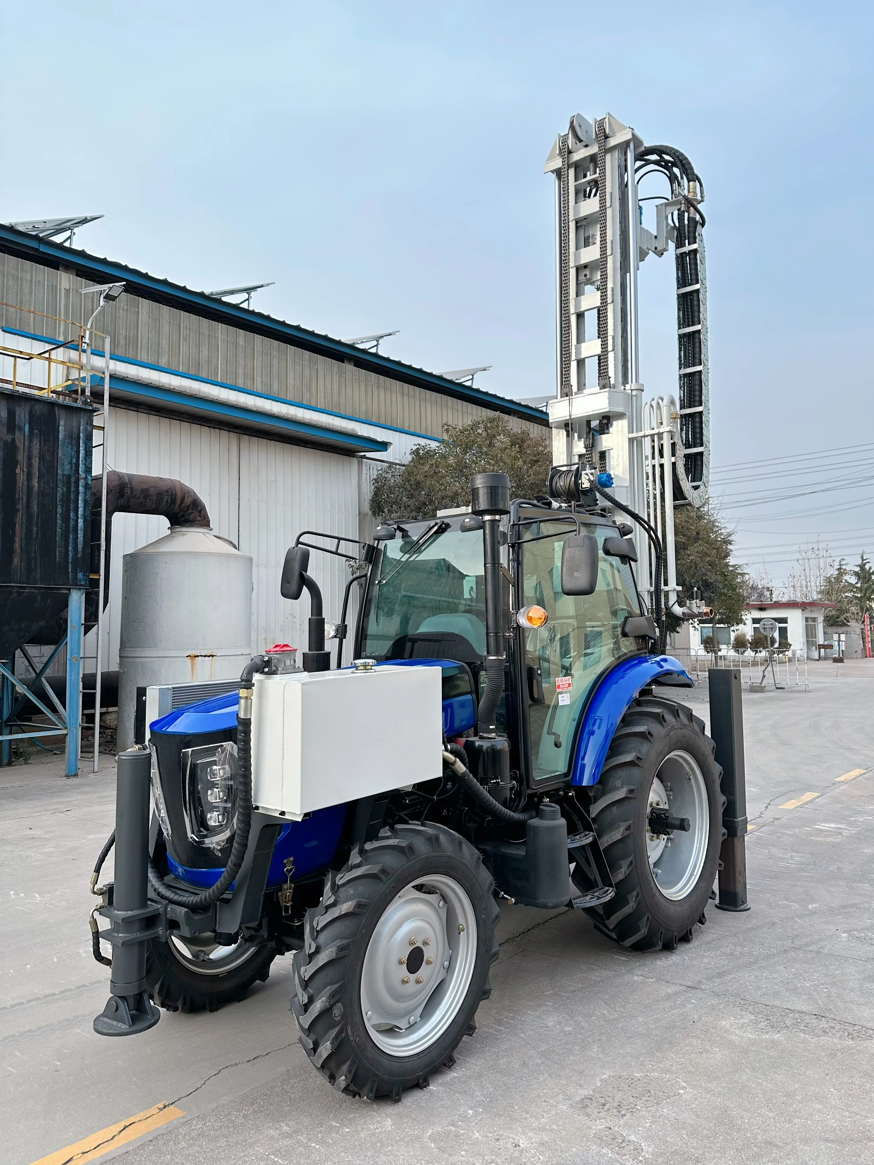 맞춤형 200m 300m 완전 유압식 고품질 트랙터 장착형 휴대용 소형 수중 시추기