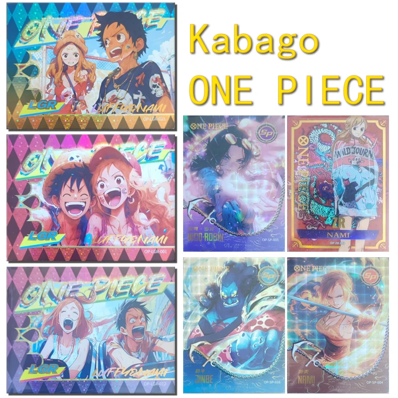 Kabago ONE PIECE SP QR LGR card Nami Nico Robin Roronoa Zoro Sanji Edward Newgate Game Collection Birthday Christmas gifts