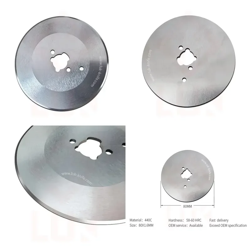 Custom Drawing Services 80mm flat blade of electric doner knife kebab doner slicer blade shawarma cutting knife