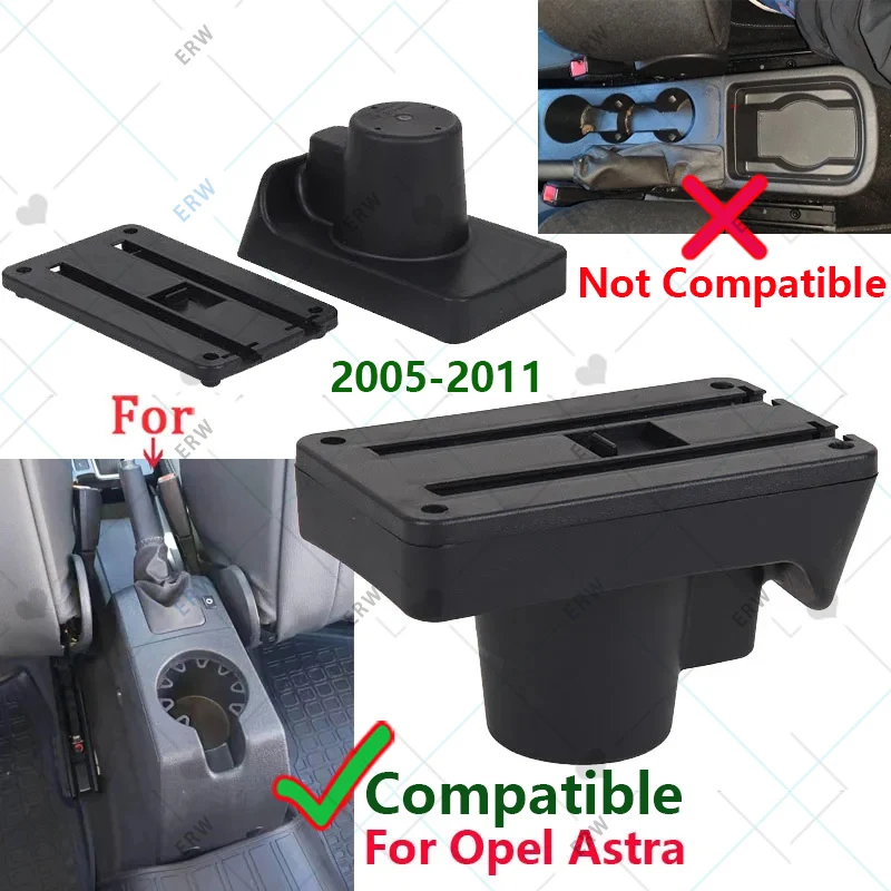 For Opel Astra Armrest box For Opel Astra H 2006-2011 Car Armrest Curved Surface Storage box Simple installation Dedicated
