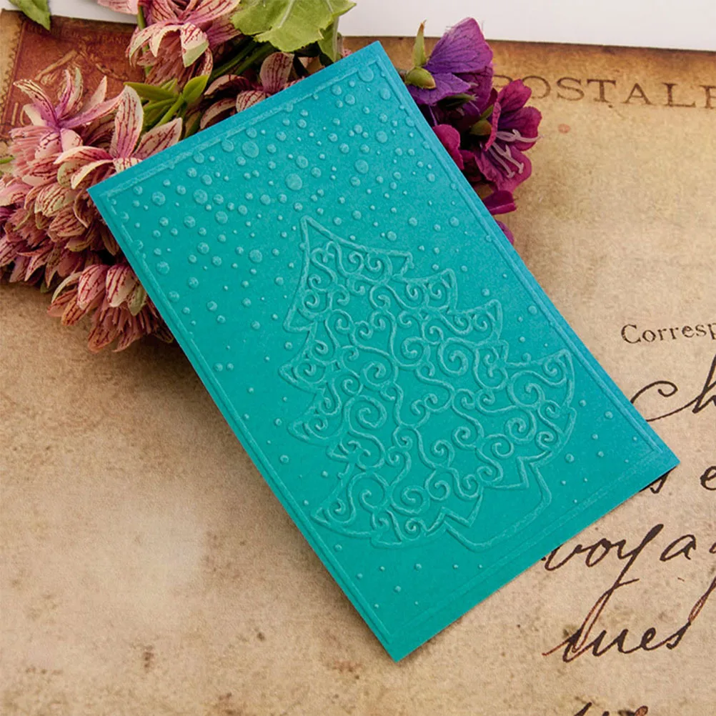 

2Pcs Embossing Dies Tree Design DIY Stencils Plastic Template for Scrapbooking Album Photo Frame Paper Craft Decoration