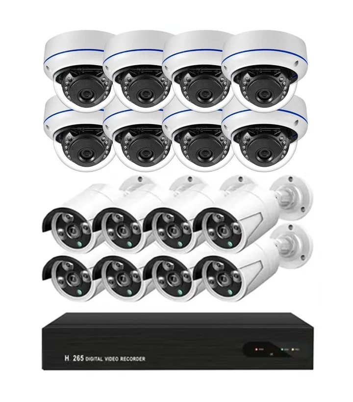 

best quality outdoor indoor 16ch poe kit 16-channel cctv nvr cctv camera system 4k dvr 16 channel cctv with nvr