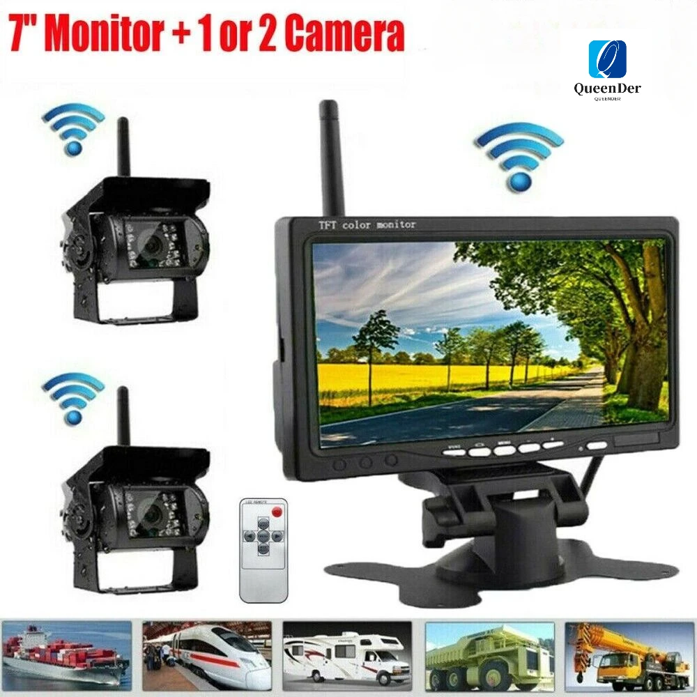 Wireless Backup Rear View Camera System 7\