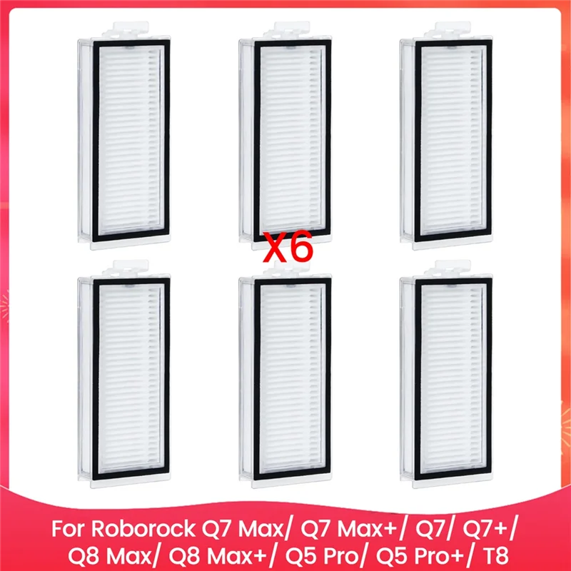 فلتر A76G-Hepa لـ Roborock Q7 Max/ Q7 Max+/ Q7/ Q7+/ Q8 Max/ Q8 Max+/ Q5 Pro/ Q5 Pro+/ T8 أجزاء المكنسة الكهربائية الروبوتية