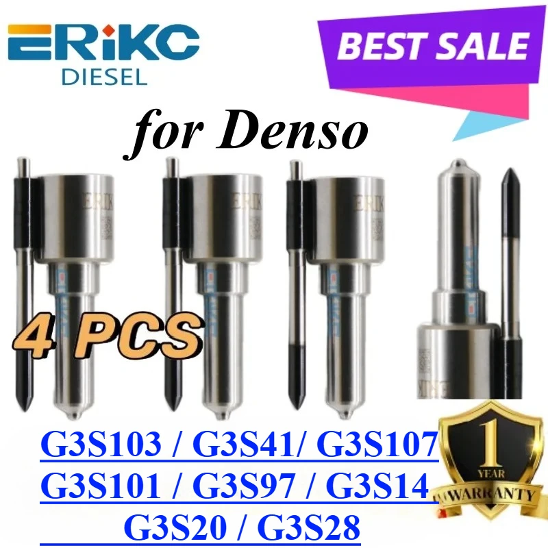 

4PC G3S103 G3S41 G3S107 CR Injector Nozzle G3S101 G3S97 G3S14 G3S20 G3S28 Sprayer Tip for DENSO Toyota Hilux Mitsubishi Nissan
