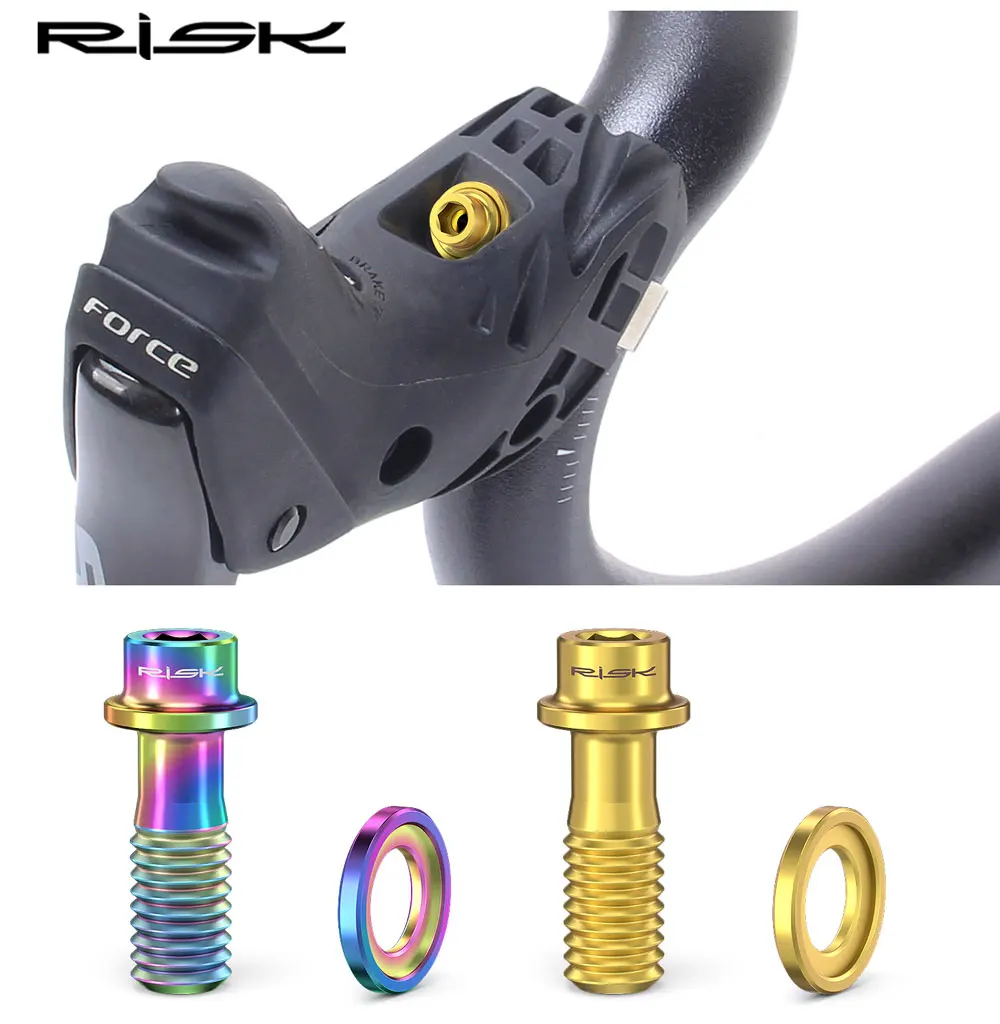 RISK road bicycle hand changing clip ring titanium alloy screw hand changing head fixing seat screw R8000 FORCE 5700 6700 - Image 6