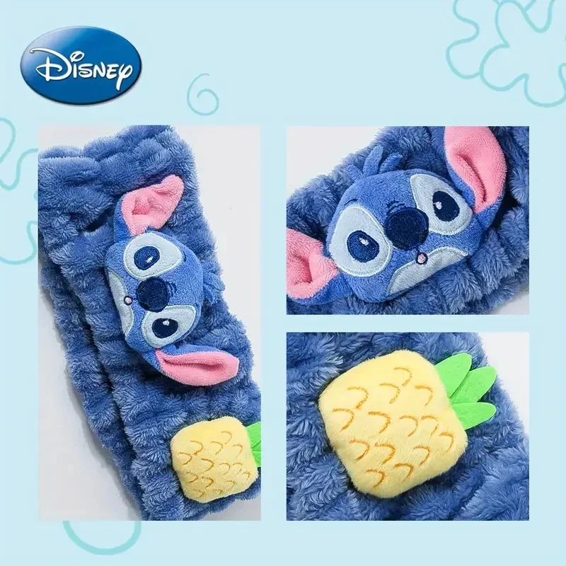 Disney Stitch Girls Anime Hair Band 3D Shape hair tie Cartoon Face Wash Makeup Mask Ladies Hair Band Girls Brithday gifts