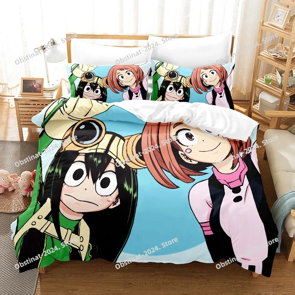 

My Hero Academia Japan Anime Comfortable Bedding Set Printed Duvet Cover Sheet Pillowcase Soft Quilt Cover Full Queen King Size