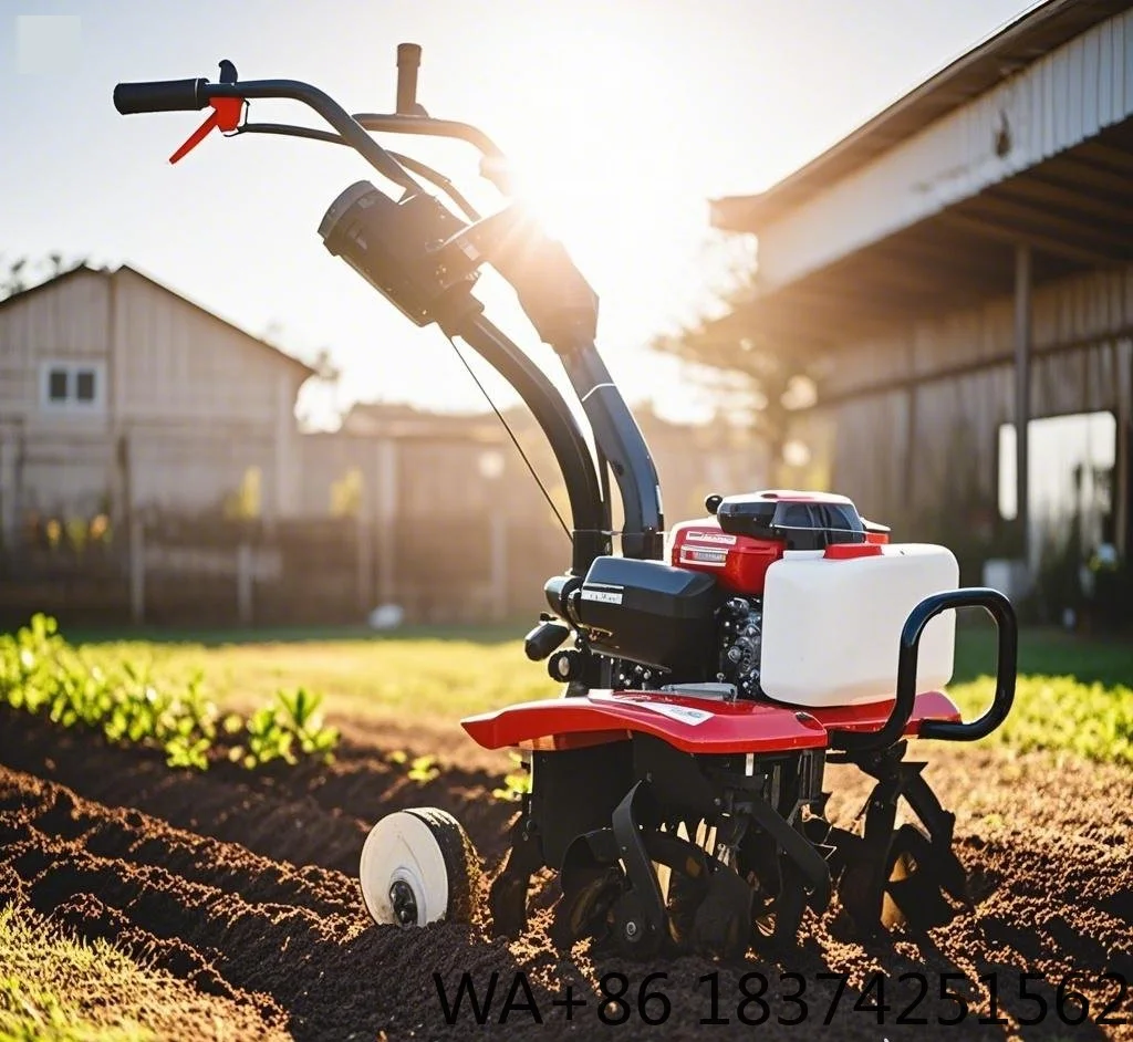 Aamazing Small Multifunctional Petrol Four Stroke Paddy Field Hoeing Plowing Land Reclamation Micro Tillage Machine Tiller