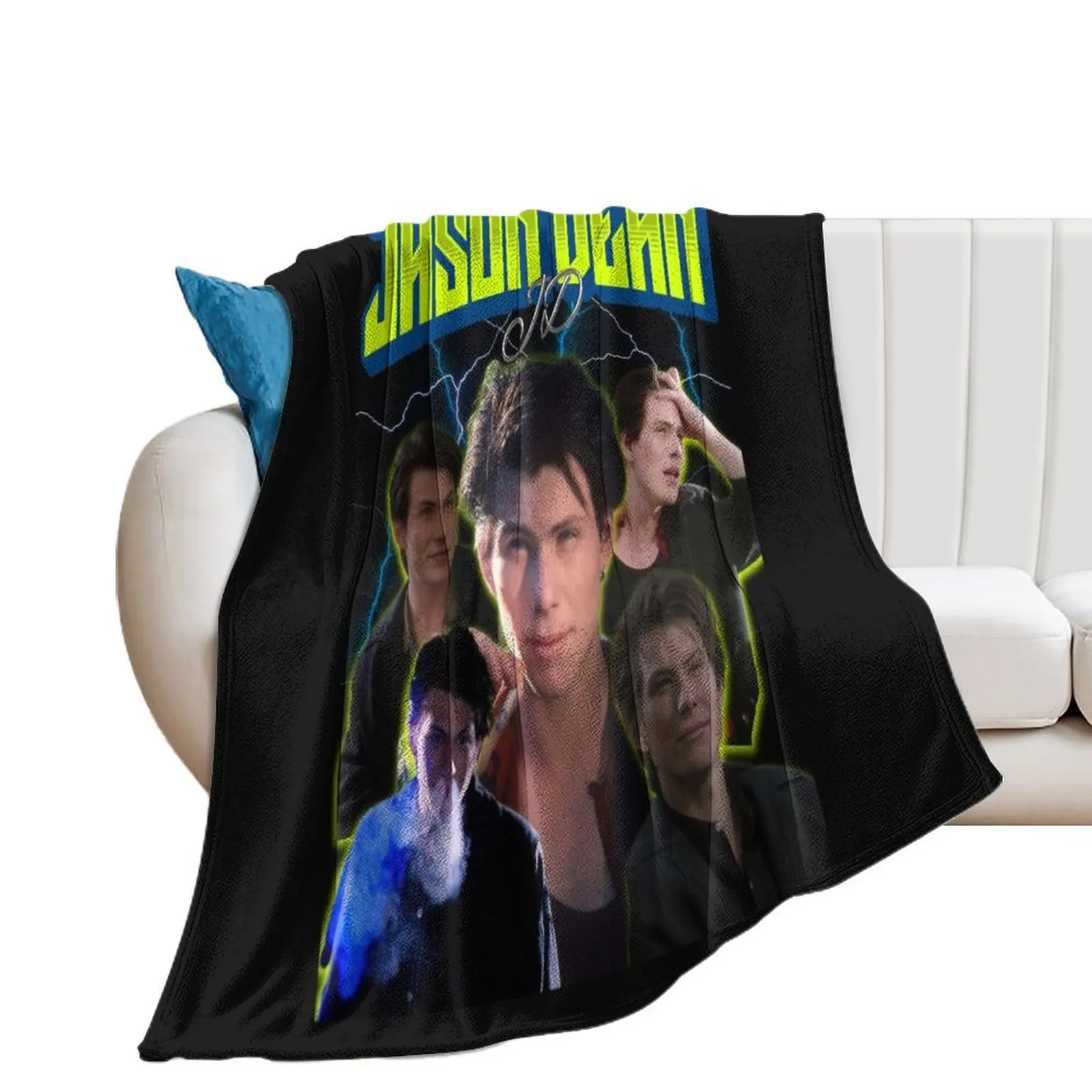 Jason 'JD' Dean Retro Tee. Throw Blanket cosplay anime Polar Blankets