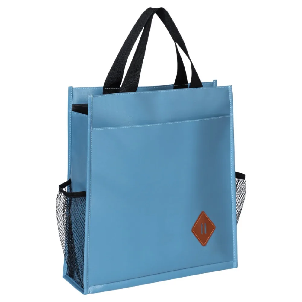 Large-capacity A4 File Tutorial Bags Stationery Multifunction School Tutorial Storage Bag Portable Casual Student Tote Handbag