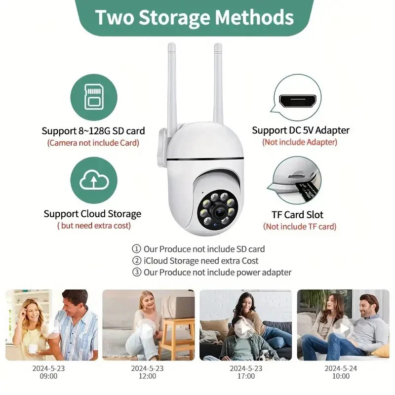 2.4G 1080P Cameras Wifi Video Surveillance Outdoor Security Protection Monitor Home 2.4G Wireless WIFI Smart Camera