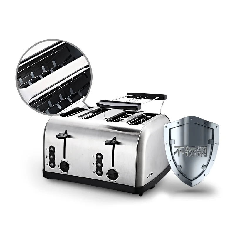 Impressions 4-Slice Toaster with High-Lift and Wide Slots Bread Machine