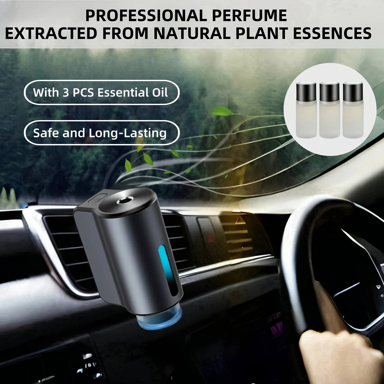 K&M Car Air Fresheners, Purifier Humidifier Essential Diffuser Fragrance Aroma Aromatherapy Perfume Oil Ionizer Generator