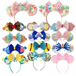 Birthday Party Micey Mouse Ears Headband Masquerade Princess Decoration Cosplay Costume Holiday Gift Girls/Adults