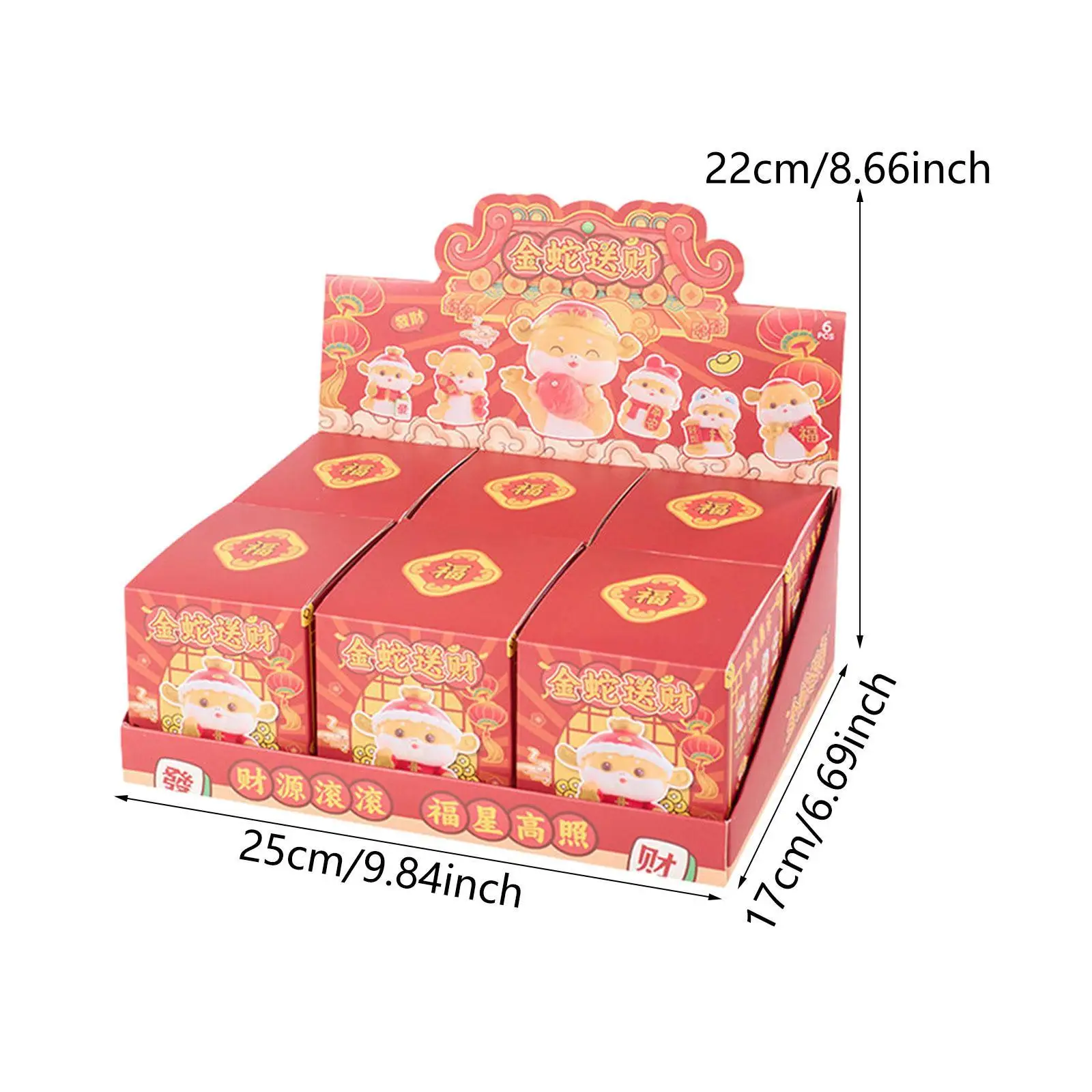 هدايا تماثيل الأفعى الكرتونية صندوق تصميم عشوائي للبالغين والأولاد والبنات والمراهقين