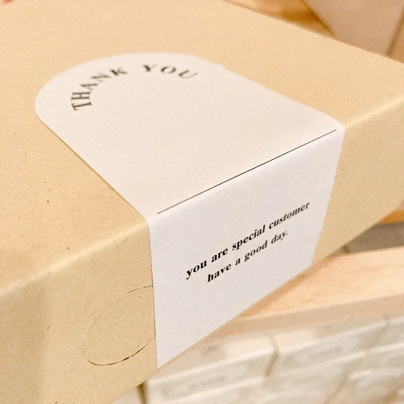 50 шт. прямоугольные белые этикетки с благодарностью, наклейки для малого бизнеса, свадебная вечеринка, подарочная коробка, упаковка, украшения, уплотнительные этикетки