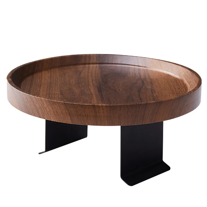 Reliable 1 Piece Sofa Table Mini Side Table Waterproof Stain Resistant Corner Table Sofa Armrest Tray Installation-Free Adjustab