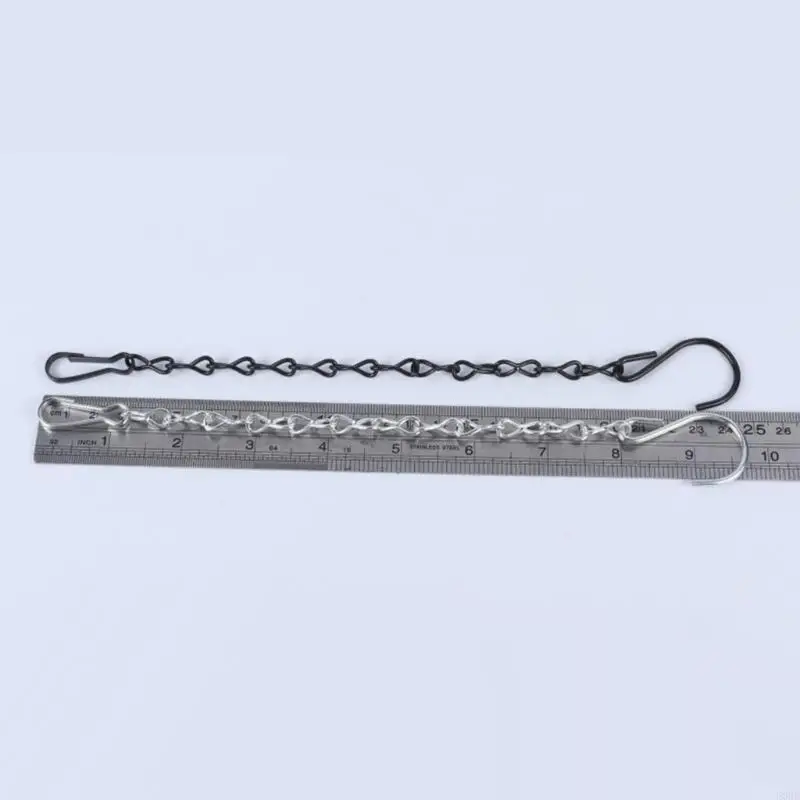 E06b 2pcs โซ่แขวนสำหรับดอกตะกร้าดอกไม้นกฟีดนกชาวสวนโคมไฟเครื่องประดับพืชแขวน