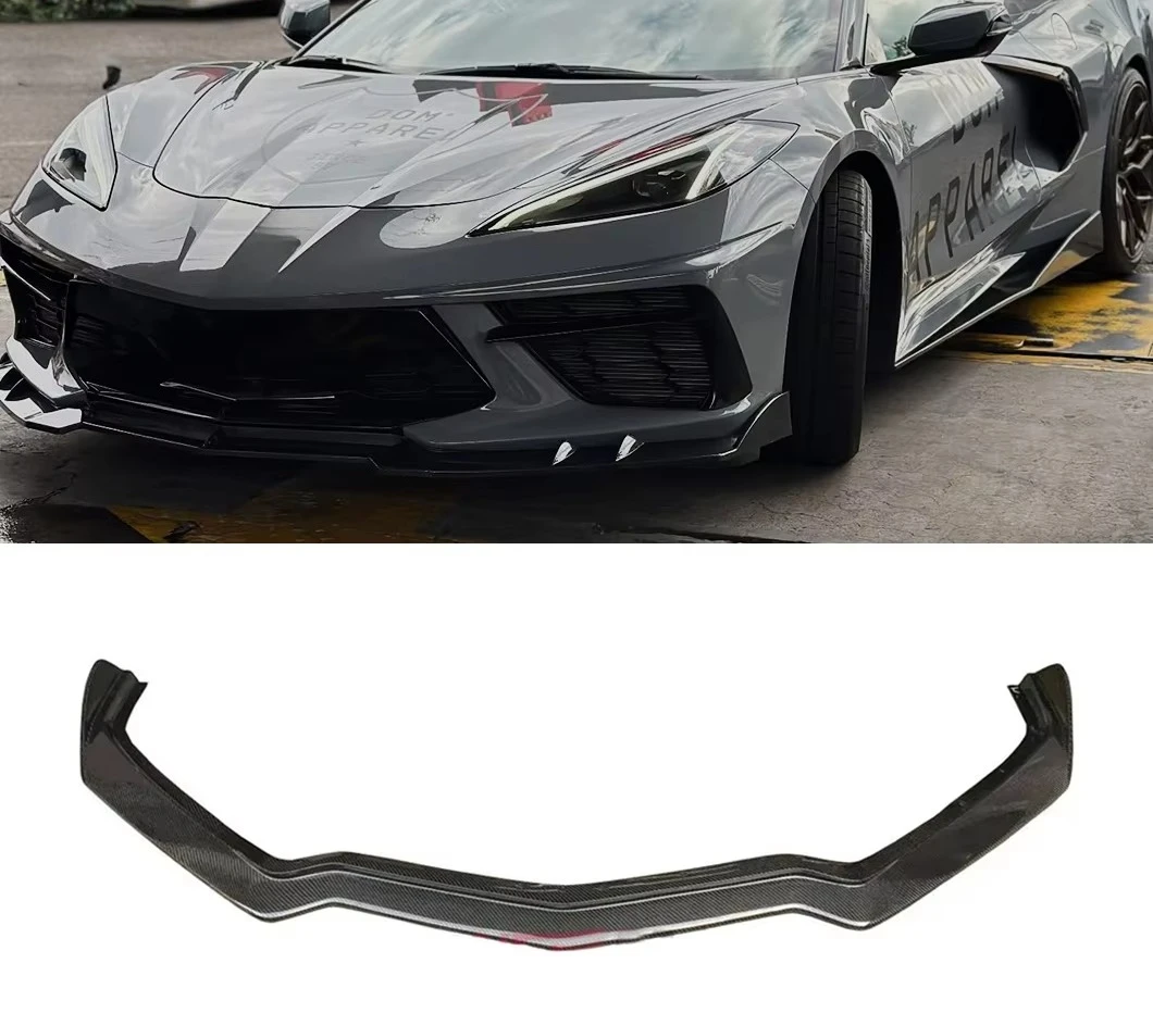 

PU-Design for Corvette C8 Z51 Bumper Upgrade 5VM Style Body Kit Carbon Fiber Front Lip Wholesaler Factory Direct Sales