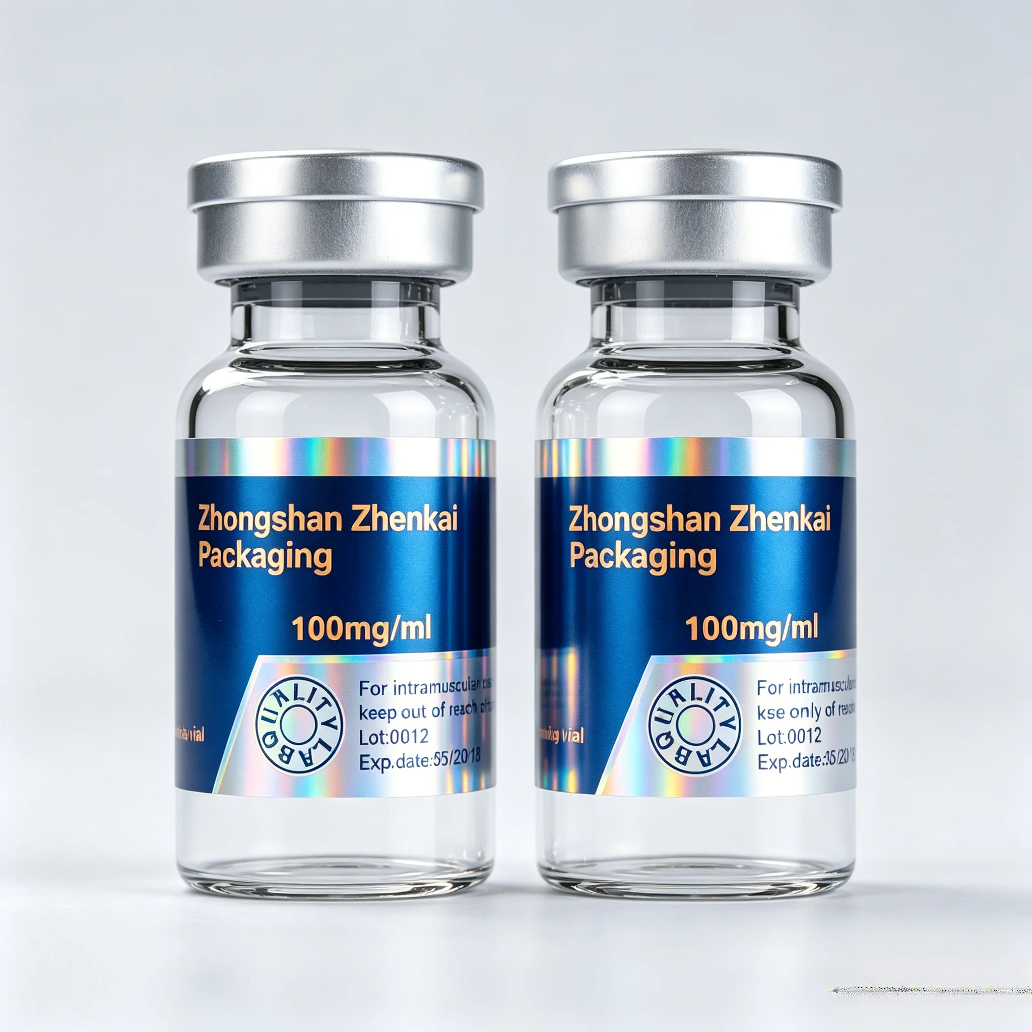 

Custom Produced Peptide Powder Bottle Labels & Custom Packaging Boxes for 3ml-10ml Health Beauty Vials