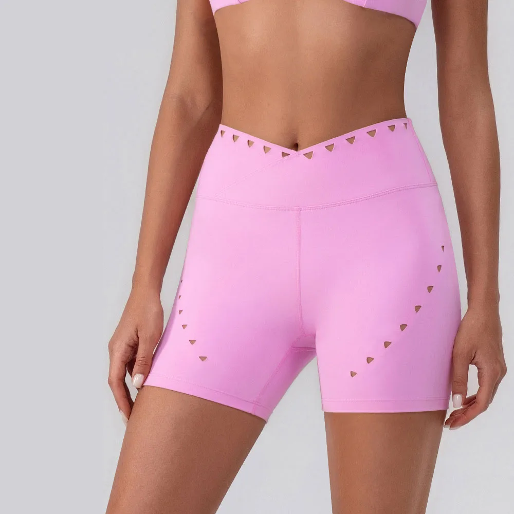 

Women's High Waist Yoga Shorts – 3/4 Length Tummy Control Workout Leggings with Mesh Design Butt-Lifting Running Gym Shorts