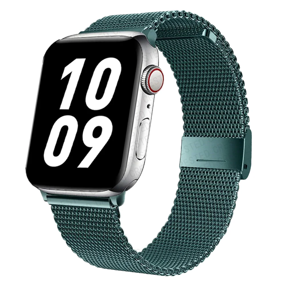 Strap For Apple Watch Band 44mm 40mm 38mm 42mm Accessorie Magnetic Loop Smartwatch Bracelet iWatch Serie 3 4 5 6 Se 7 45mm 41mm