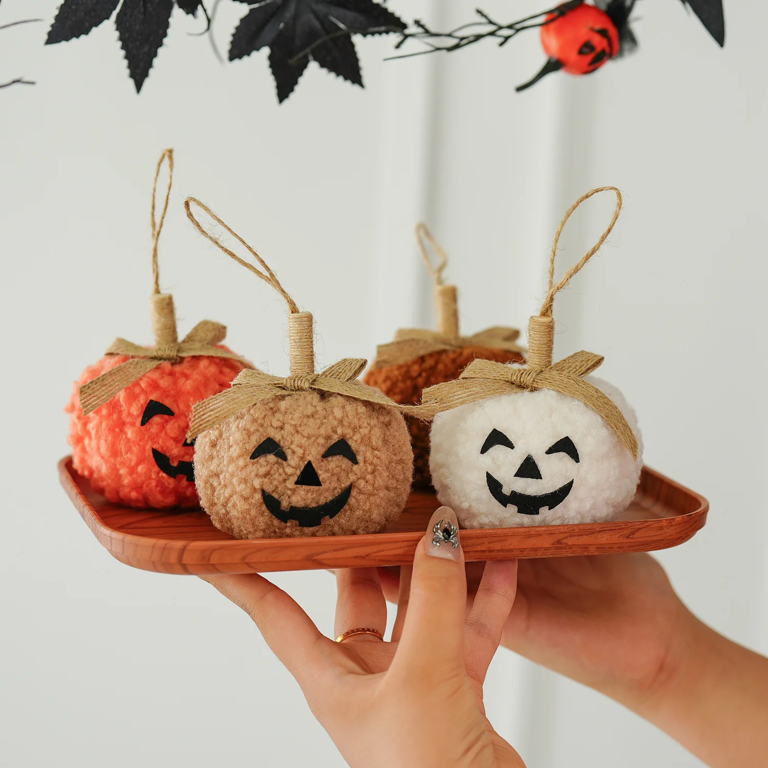 

2Pcs Halloween Decorations Cute Creative Pumpkin Hanging Ghost Face Ornaments Festival Party Atmosphere Hanging Decorations