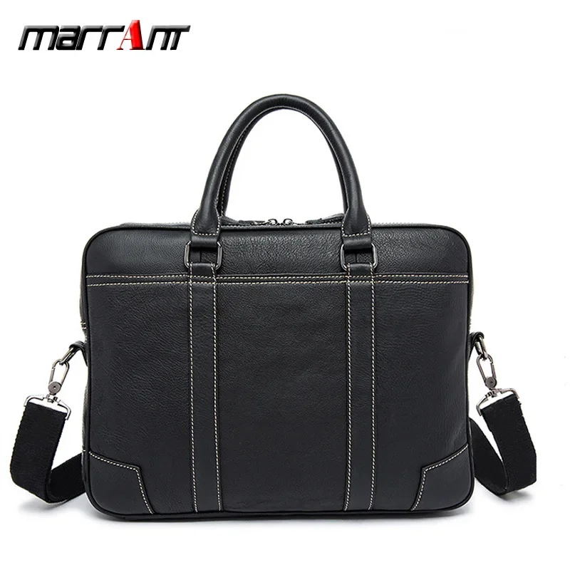 High quality genuine leather men's bag, business top layer cowhide handbag, men's briefcase, men's single shoulder crossbody bag