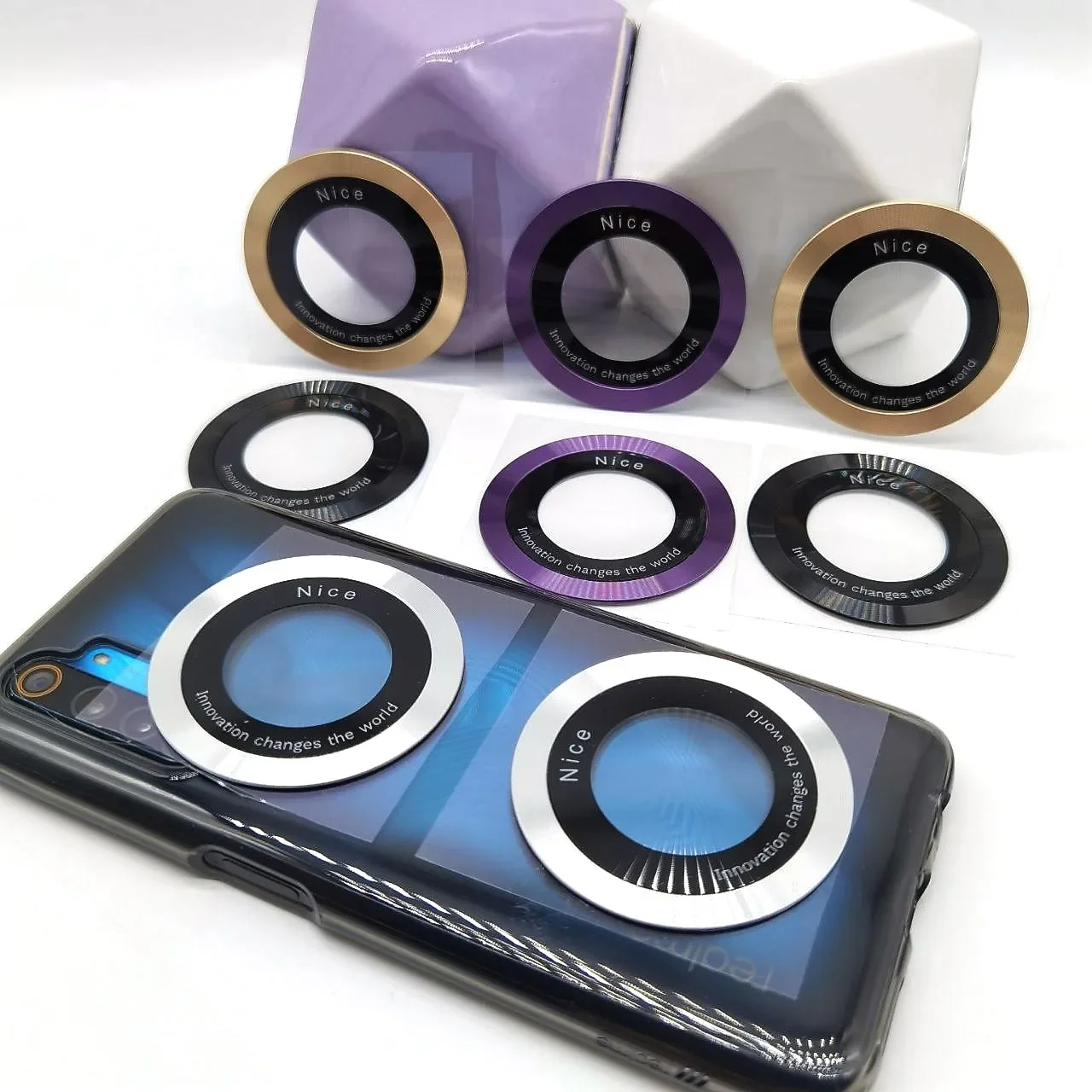 

Magnetic Metal Ring Universal Mobile Phone Magnet Plate Self Adhesive For Magsafe Wireless Charger Stand