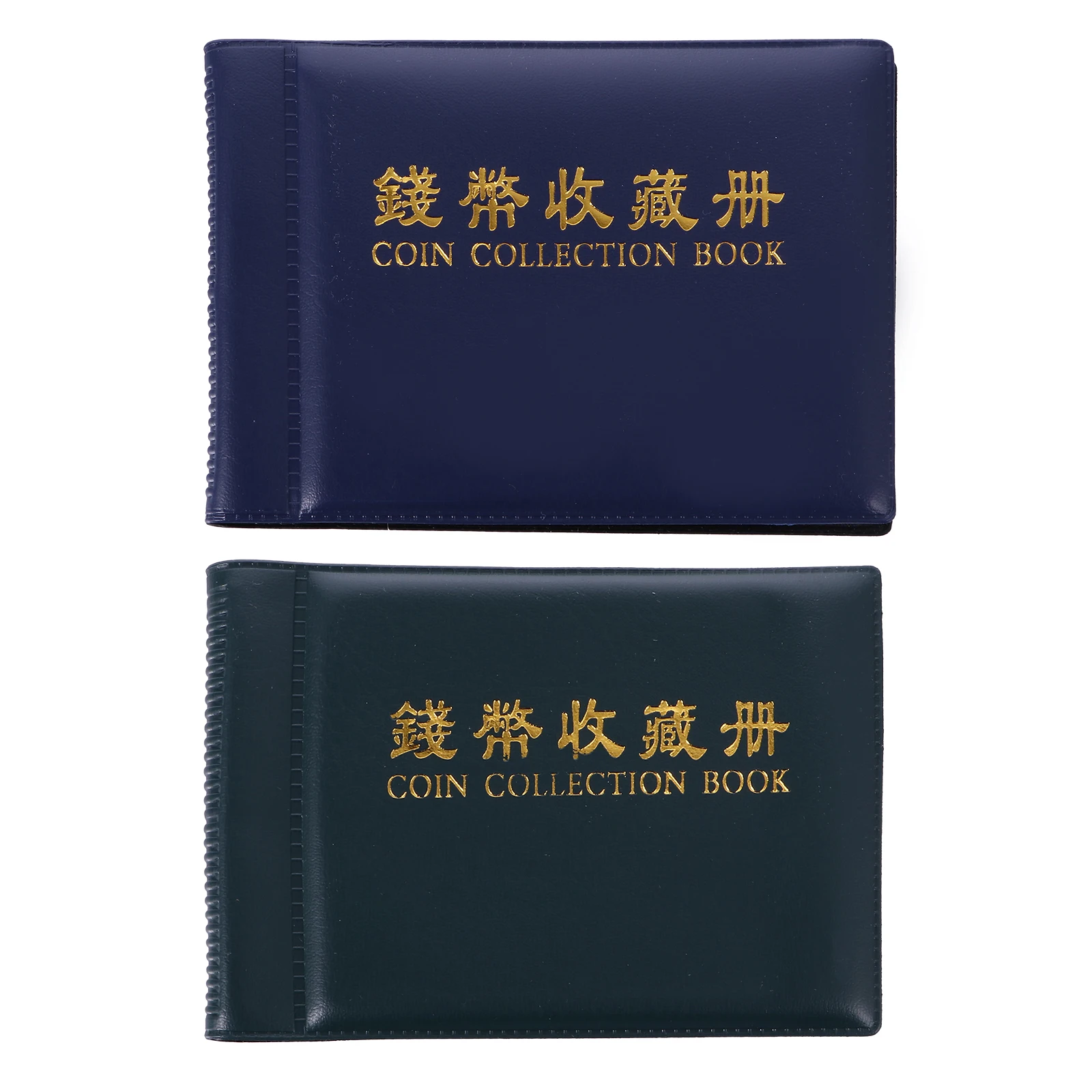 

2pcs Coin Book PVC Storage Album for Collecting Organizer Coins Collection Display Small Key Box