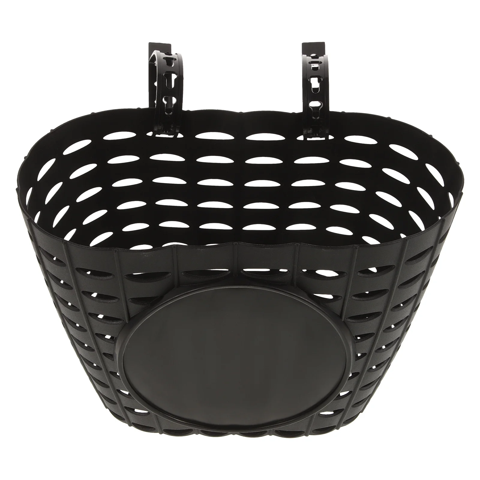 

1pc Plastic Children Basket Detachable Thicken Bike Storage Basket for Kids Bike(Black ) bike basket plastic bike basket